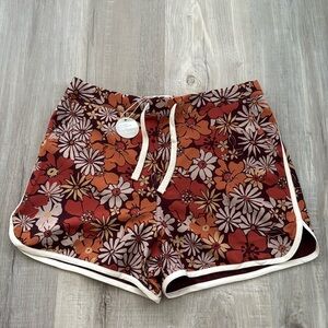 board shorts in flower print